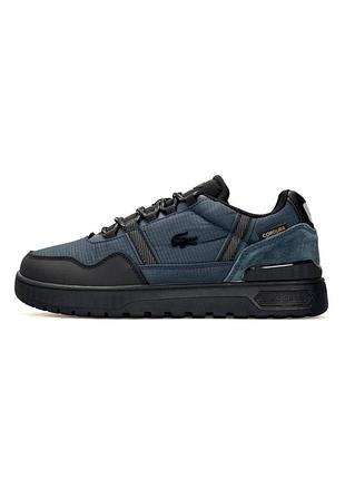 Чоловічі кросівки lacoste t-clip winter gtx navy black