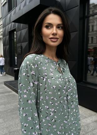 👚 невагома блузка з квітковим принтом cotton traders (l–xl) | ідеальний стан