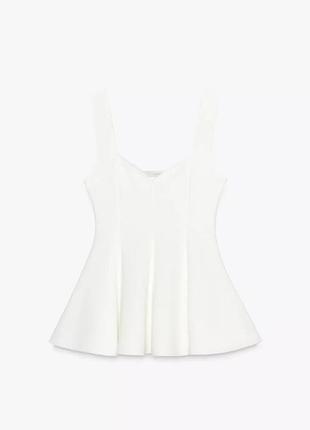 Топ/блуза з баскою zara