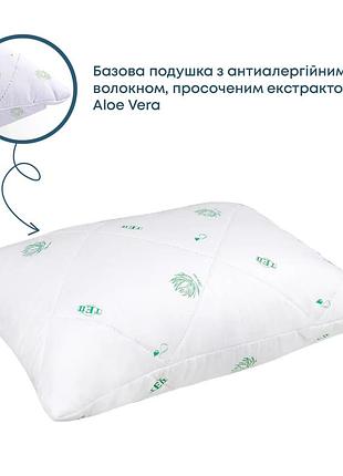 Подушка "dream collection" aloe vera эконом 70*70 см (800г) (чехол не стеоганий)