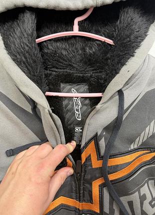 Кофта чоловіча alpinestars сіра з принтом 3