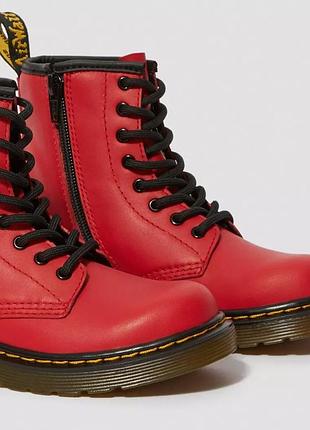 Dr. martens 1460 красные ботинки на девочку, 33