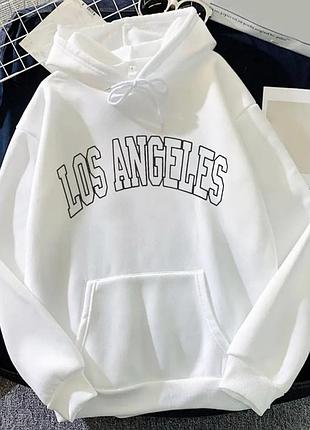 Худи los angeles белая толстовка l
