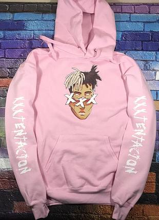 Худи xxxtentacion • розовая толстовка • все размеры • отличное качество xl