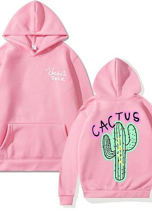Худи розовый loys cactus jack. толстовка кактус джек art 29 l