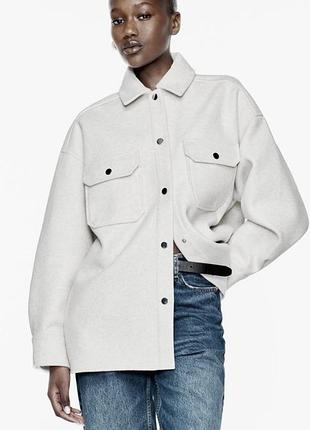 Жіноча тепла сорочка бренду zara