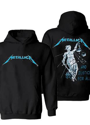 Худі loys унісекс оверсайз з принтом metallica, чорний m