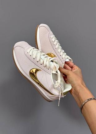 Кроссовки nike cortez beige gold