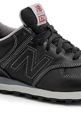 Кросівки чоловічі new balance ml574ukd чорні, розмір eur 40.5