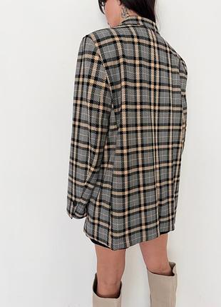 Пиджак в клетку h&amp;m 4