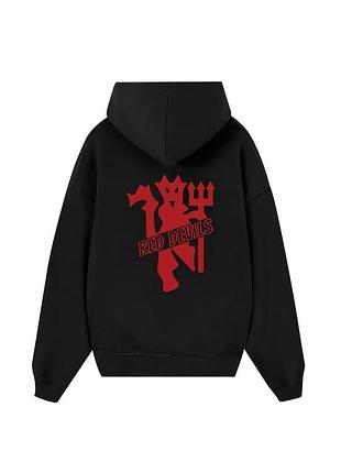 Худи loys толстовка с принтом red devils hoodie, черный m