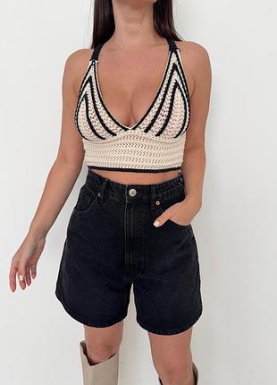 Вязаний топ zara
