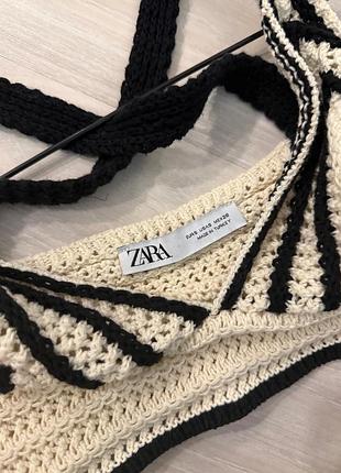 Вязаний топ zara 3
