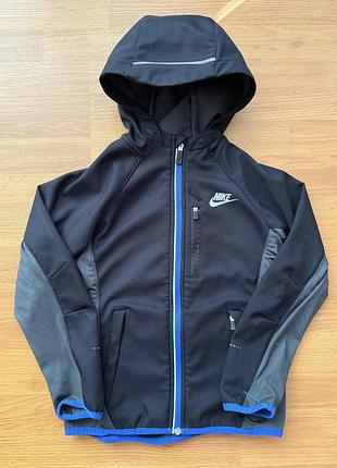 Куртка для хлопчика nike чорна з синім, демісезонна, розмір 128-137