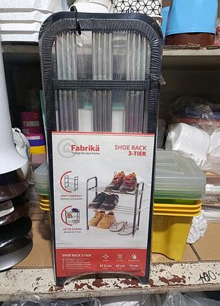 Полиця для взуття fabrika 3-ярусна