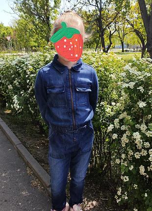 Комбінезон для діачинки джинсовий