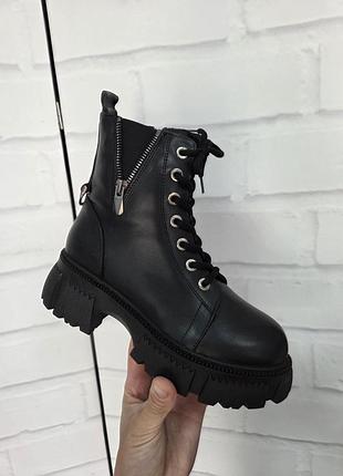 Черные зимние ботинки 3