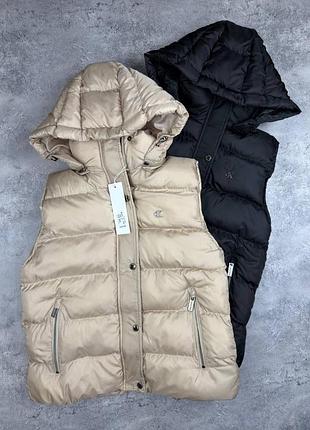 Жіночий жилет calvin klein чорний, бежевий, розміри s-xxl