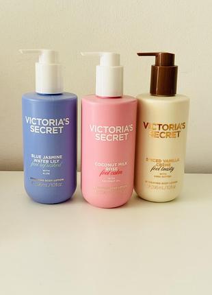 Лосьйон для тіла spiced vanilla crème, blue jasmine water lily, coconut milk & rose victoria’s secret, оригінал!