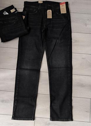 Джинси чоловічі levi's 511 чорні w31 l32 / w32 l32