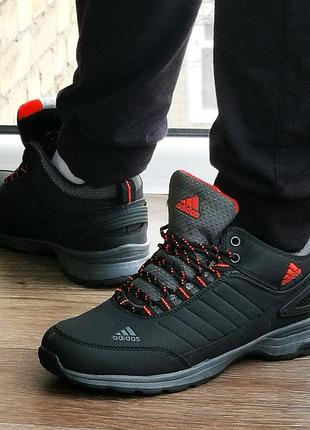 Зимние кроссовки adidas gore-tex мужские черные с мехом ботинки адидас (размеры: 42,43) видеообзор