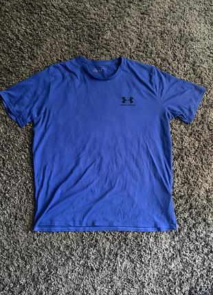 Чоловіча футболка under armour sportstyle left chest синя