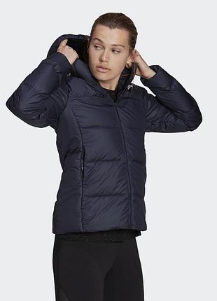 Куртка adidas essentials темно-синя 4