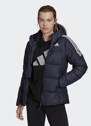 Куртка adidas essentials темно-синя