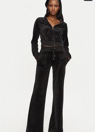 Чорний велюровий костюм juicy couture