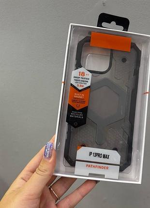Чехол tpu+pc armorhex magnetic case для iphone 13 pro max, бронированный противоударный чехол с magsafe для айфон 13 pro max