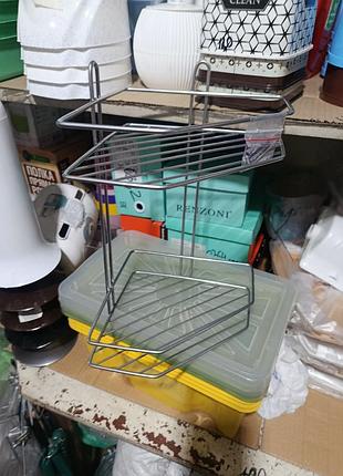 Полиця 2-ярусна металева 20*27*30 см 2