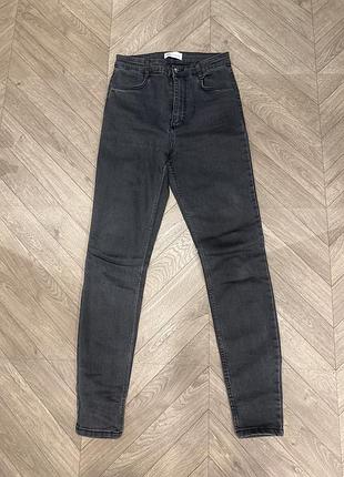 Джинсы zara серые