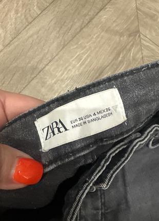 Джинсы zara серые 2