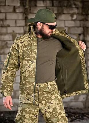 Тёплый костюм горка военный зима, тактический зимний костюм пиксель