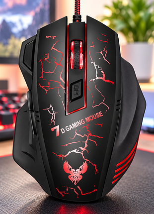Мышка gaming mouse x7 / игровая мышь с rgb-подсветкой