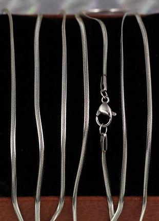 Цепь xuping jewelry снейк 60 см 1,5 мм серебристая