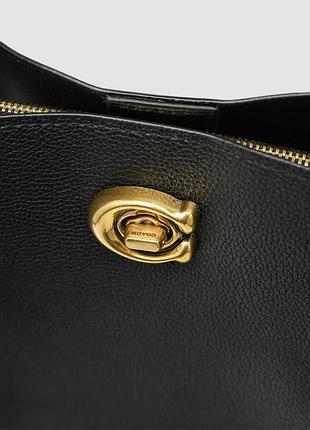 💎 coach willow tote 34 in black 3