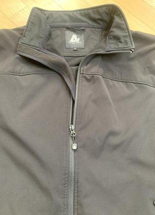 Чоловіча куртка софтшелл a-code active wear (розмір l, чорний колір, фліс) softshell