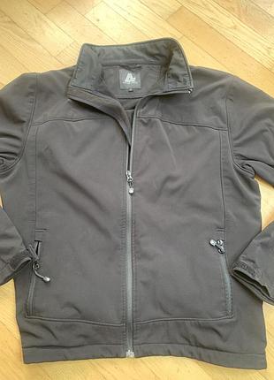 Чоловіча куртка софтшелл a-code active wear (розмір l, чорний колір, фліс) softshell 2