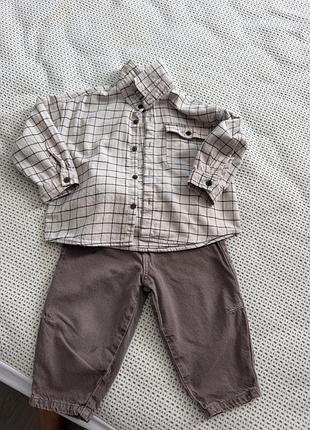 Дитячі джинси zara, розмір 92, коричневі