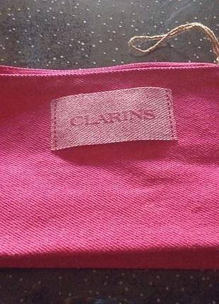 Новая текстильная косметичка clarins (оригинал)