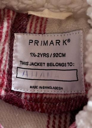 Тепла сорочка-куртка primark (shacket) для дівчинки 3
