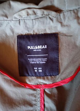 Ветровка мужская длинная pull &amp; bear pp m-l хаки 6