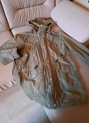 Ветровка мужская длинная pull &amp; bear pp m-l хаки 4
