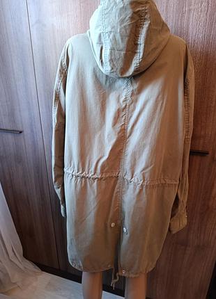 Ветровка мужская длинная pull &amp; bear pp m-l хаки 3