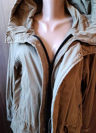 Ветровка мужская длинная pull &amp; bear pp m-l хаки 2