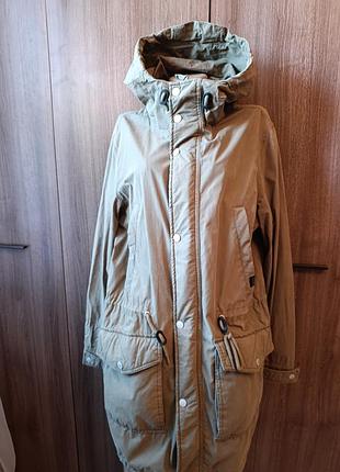 Ветровка мужская длинная pull &amp; bear pp m-l хаки
