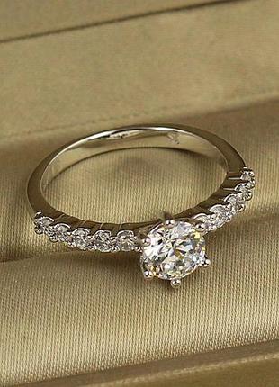 Кільце xuping jewelry аврора р 20 сріблясте