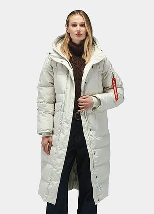 Оригинальн! сша! женский пуховик alpha industries sierra long puffer wjs55500c1_099 новое состояние