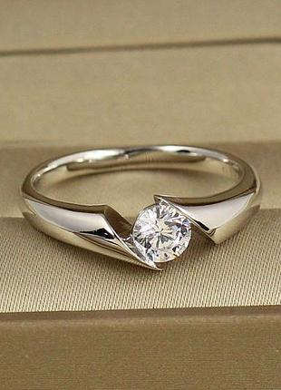 Кольцо xuping jewelry дзен р 17 серебристое
